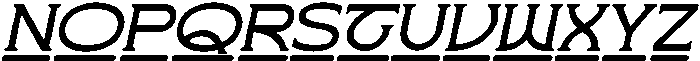 Wakorin Ultra Condensed Italic otf (900) Font LOWERCASE