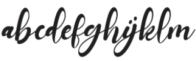 Waldine Script Regular otf (400) Font LOWERCASE