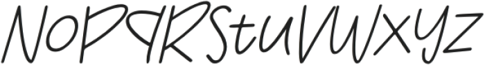 WalkDays-Italic otf (400) Font LOWERCASE