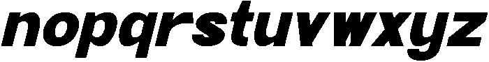 Walkaway Italic otf (400) Font LOWERCASE