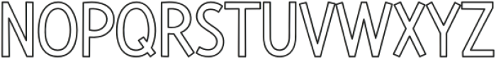 Walkerz Outline otf (400) Font UPPERCASE