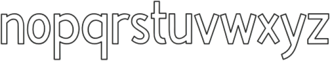 Walkerz Outline otf (400) Font LOWERCASE