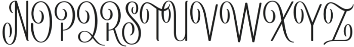 Walnutz Regular otf (400) Font UPPERCASE