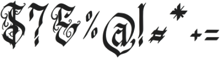 Walter Notailor otf (400) Font OTHER CHARS