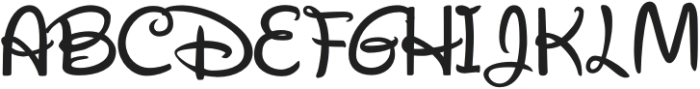 Waltograph Regular otf (400) Font UPPERCASE