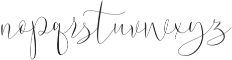 Wamolye Script Regular otf (400) Font LOWERCASE