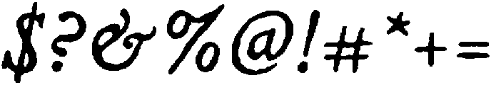Wandering Letters Regular otf (400) Font OTHER CHARS