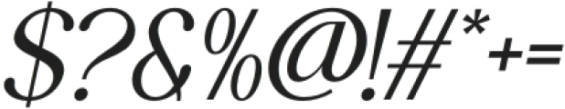 Wandpis Italic otf (400) Font OTHER CHARS
