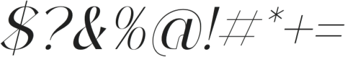 Waredosk Italic otf (400) Font OTHER CHARS
