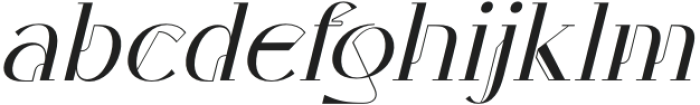 Waredosk Italic otf (400) Font LOWERCASE