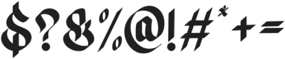 Warfake Regular otf (400) Font OTHER CHARS