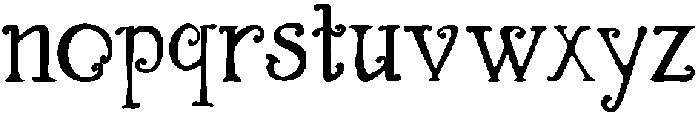 WarmSun Regular otf (400) Font LOWERCASE