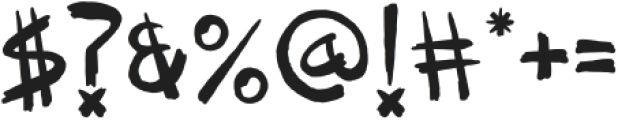 Wasted Punk otf (400) Font OTHER CHARS