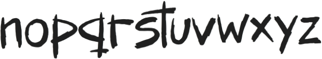 Wasted Punk otf (400) Font LOWERCASE