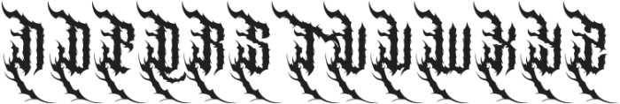 Wasted World Blackletter Metal otf (900) Font UPPERCASE