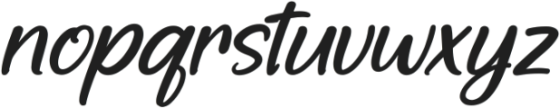 Wastelly Oteeqa Italic otf (400) Font LOWERCASE