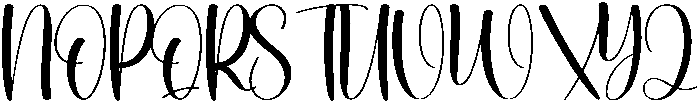 Water Regular otf (400) Font UPPERCASE