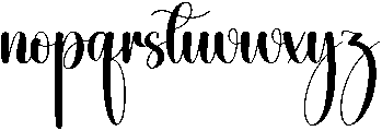 Water Regular otf (400) Font LOWERCASE
