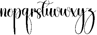 Water Regular otf (400) Font LOWERCASE