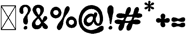 Water Splash Regular otf (400) Font OTHER CHARS