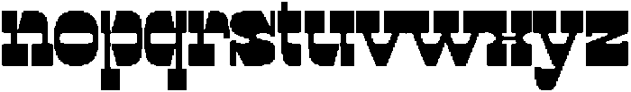Waterbound Regular otf (400) Font LOWERCASE