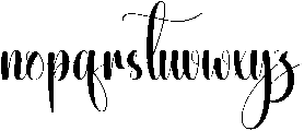 Watercolor Regular otf (400) Font LOWERCASE