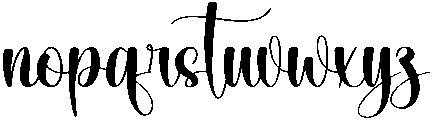 Waterfall Regular otf (400) Font LOWERCASE