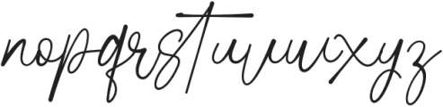 Wathenda Signature Regular otf (400) Font LOWERCASE