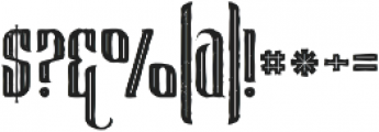Watson Bold Inline Grunge otf (700) Font OTHER CHARS