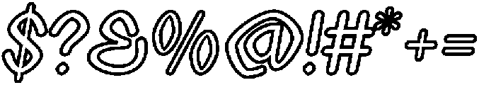 Wavag OutLine otf (400) Font OTHER CHARS