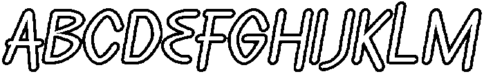 Wavag OutLine otf (400) Font UPPERCASE