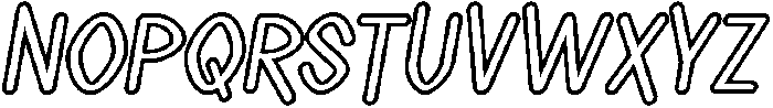 Wavag OutLine otf (400) Font UPPERCASE