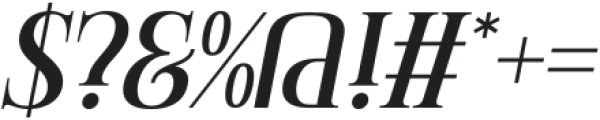 Wave Italic otf (400) Font OTHER CHARS