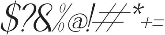 Wave Vayau Italic otf (400) Font OTHER CHARS