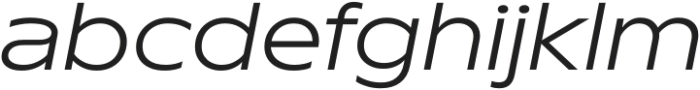 Waveer Italic otf (400) Font LOWERCASE