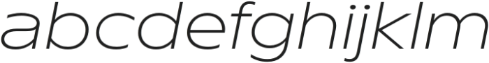 Waveer Light Italic otf (300) Font LOWERCASE