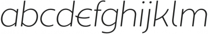 Wavelength Extra Light Italic otf (200) Font LOWERCASE