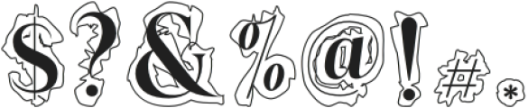 Waveline Serif Caps Regular otf (400) Font OTHER CHARS