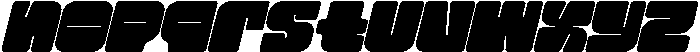 Waves Signal Italic otf (400) Font LOWERCASE