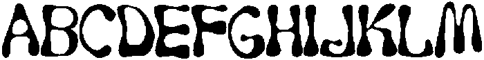 Wavy Inks Regular otf (400) Font UPPERCASE