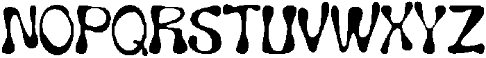 Wavy Inks Regular otf (400) Font UPPERCASE