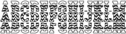 Wavy Regular otf (400) Font UPPERCASE