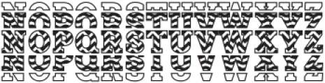 Wavy Regular otf (400) Font UPPERCASE