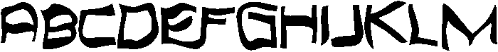 Wavy Stroke Regular otf (400) Font UPPERCASE