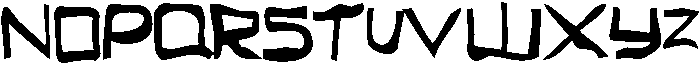 Wavy Stroke Regular otf (400) Font UPPERCASE