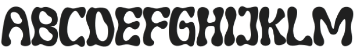 Wavy-World Regular otf (400) Font UPPERCASE