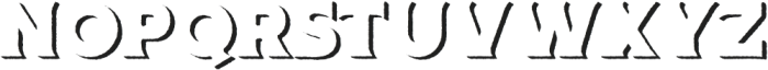 Way to Alaska Serif Shadow Rough otf (400) Font UPPERCASE