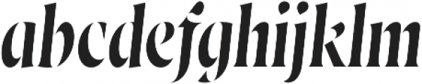 Wayfinder Stencil CF Light Italic otf (300) Font LOWERCASE