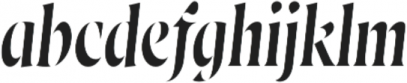 Wayfinder Stencil CF Thin Italic otf (100) Font LOWERCASE