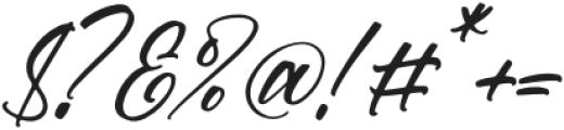 Waynota Carttes Italic otf (400) Font OTHER CHARS